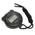 Sport Stopwatch Timer, Black High Sensitivity Sports Stopwatch Waterproof Multifunction for Racing for Badminton for Judging. 