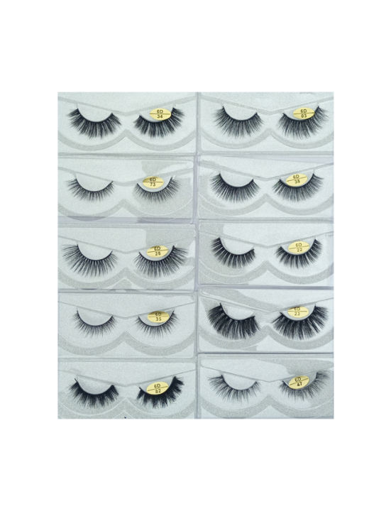 Glamorous Face Mink Hair Eyelashes 10 Pieces Box
