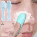 Silicone Nose Brush Facial Pore Cleaner Portable Blackhead Double-sided Massage Brushes Beauty Cleaning Tool Facial Nasal Scrub 1PCs. 