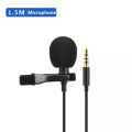 1.5 meter Recording Microphone with 3.5mm jack, Microphone Lav Lecture Mic Collar Mic. 