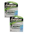 Combo - 4 PCS AA Energizer Rechargeable Battery Cells 2500Mah. 