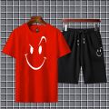 New trendy smile printed tend shorts tracksuit soft & comfortabl fabric tracksuit for men and boys. 