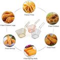 Mini French Fry Chips Baskets Net, 4-Inch Stainless Steel Square French Fry Basket Holder Suitable for Chips, Onion Rings, Chicken Wings, Silver. 