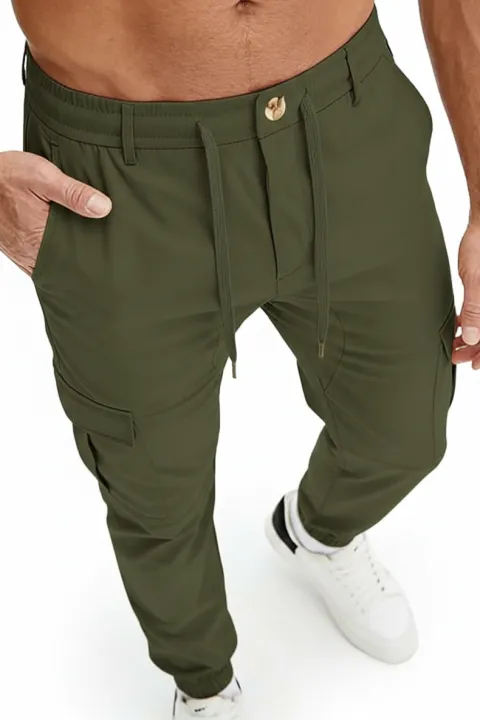 London%20Bridge%20-%20Cargo%20Woven%20stretch%20SpandexDry%20Pants%20For%20Men%20-%20Olive%20-%20Image%202
