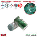 14th August Face Paint Poster Color, Bottles Green White Color For Pakistan Flag Hands, Faces Painting Happy Independence Day Celebration Paper Paints Colour Cosplay Supplies 14 Aug Items Jashan E Azadi Rang Pak Parcham Star & Moon Jhanda Colors. 