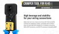 EZ RJ45 Crimp Tool Pass Through Cat5 Cat5E Cat6 Crimping Tool for RJ45/RJ12, CAT5, CAT5E, CAT6 Connectors. 