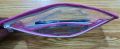 Pencil Pouch | Transparent Design | Smooth Zip | Finger Hook + Separator Mesh Inside | School Geometry Box. 