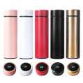 Stainless Steel Thermos Flask Bottle with Liquid Temperature Display | 500 ml | Black. 