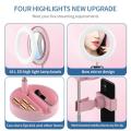 New Arrival Folding LED Ring Light Tricolor Fill Light For Selfie Makeup Photography Video Live Stream Lamp Stand Mobile TikTok Phone Stand. 