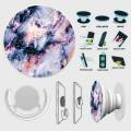 Popsocket Phone Grip With Free Mount Adapter - Velvet Volcano Marble - PopSocket White - SKINLEE-112-3-1. 
