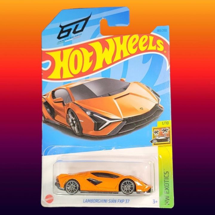 Original Hot Wheels Lamborghini Sian FKP 37, HW Exotics 1/10 [Orange] 163/250