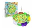 Fishing Game Toy Set with Rotating Board with Music On/Off Switch for Quiet Play, Includes Fishes and Fishing Poles, Safe and Durable Toy for Toddlers and Kids  45 Fishes Pcs. 