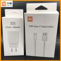 authentic ！Xiaomi Mi A2 Charger 27W Wall Charging EU Travel Power Adapter 2A Type C Data Cable For Redmi Note 7 8A 9A A1 CC9e. 
