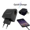 Universal Conversion Plug 220V AC To 12V DC Car Power Adapter Socket Converter. 
