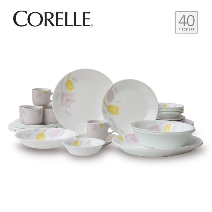 Corelle Essential Series 40-piece Dinner Set - Elegance