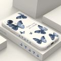 Red Blue Butterfly Phone Case For Xiaomi Mi 14 13 13T 12 11 Ultra 10 12T 11T 10T Pro Lite Poco F4 X4 M4 F3 X3 M3 Pro 5G GT. 