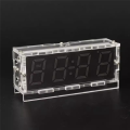 Colorful Digital Clock Kit Colorful RGB Digital Alarm Clock Microcontroller Circuit Board Welding DIY Production. 