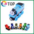 [ETOP] Thomas and Friends Wooden Train Set Wood Magnetic Trains Toy Kids Children Gift 3-8 Years Old Toys. 