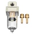 New Universal Engine Oil Catch Tank Reservoir Can Filter Replacement w/ 2 Connector Tube 6 mm. 