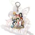 Steins Gate Anime Key Chain Women Makise Kurisu Okabe Rintarou Keychain Man Acrylic Key Ring Pendant Cute Key Holder Ornament. 