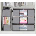 Clothes Storage Bags Organizer with Durable Handle, 43L, Grey. 