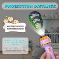 Mini Projector Pattern Light for Kids | 3 Slides 24 Patterns Flashlight Torch | Educational Projection Toy for Learning and Fun | Night Light Gift for Boys and Girls. 
