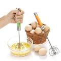 Semi Automatic Whiskers - Beater Hand Whisker Stirrer Egg Whisker Coffee Whisker Hand Push Beater - Kitchen Utensil Push Whisk for Blending- Whisking - Beating & Stirring Kitchen & Dining. 