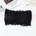 Floral Lace Design Thin Padded Strapless. 