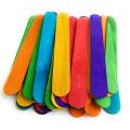 Pack of 8 - Multicolored Large Craft Sticks, Colored Popsicle Sticks for Crafts, Ice Cream Sticks. 