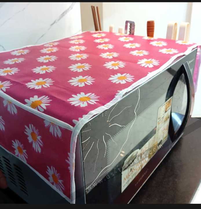 Oven Cover Microwave Dust Cover Waterproof Double Pocket Storage Bag Microwave oven cover