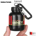 LANSEL 100ML Mini Protein Powder Bottle Portable Keychain Outdoor Tools/Multicolor. 