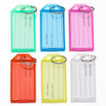10pcs Plastic Key Tags with Flap Label Window Strong Split Ring for DIY ID Keychain Luggage Backpack Car Keys Identification Tag. 