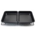 9x9 Inch Non-Stick Square Loaf Pan, Cake Pan, Nonstick Bakeware High-Grade Carbon Steel Toast Mold Baking Tray for Cakes, Bread, Pizza Brownies and Bread Mold - Hard Metal - 1Pcs. 