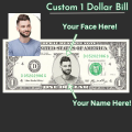 Personal custom realistic customize money, Your FACE & NAME on Real Money, Customized Gift, Decoration Piece. 