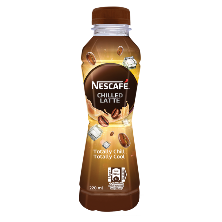 Cold Coffee - NESCAFE CHILLED LATTE PET 220ml - Ready to Drink - pack of 2