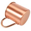 Pure Copper Moscow Mule Mug Solid Smooth Without Inside Liner For tail Coffee Milk Water Cup Home Bar Drinkware Cool. 