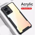 For Realme C55 Clear Acrylic TPU Frame Back Cover for Realmi C55 6.72 inch Case Magnetic Holder Ring Shockproof Armor. 