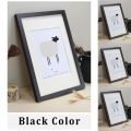Nordic Simple Wooden Frame A4 A3 Black White Color Picture Photo Frames for Wall picture frames wall photo frame decor. 
