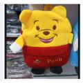 Winnie the Pooh Bag for school for kids. Plush High Quality and durable bag with pigmented coloure and long lasting streams. Embroidered front and Embroidered Text.. 