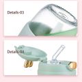 Lovely Cartoon Rabbit Water Bottle – 350ml Portable Glass Cup with Straw, Strap & Cover for Kids & Girls. 