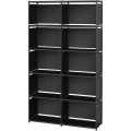 Competitive Price Thickened Book Rack Shelf Portable Metal Book Shelves, Folding Book Rack Almirah Design, Large Capacity Storage Shelves for Books, Toys , Light Weight Grocery. 