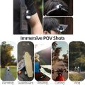 (New arrival) For Insta360 GO3 / GO 3S Sunnylife Baseball Hat Clip Mount Baseball Cap Clamp Quick Release Mount Camera POV Vlog Holder (Black). 