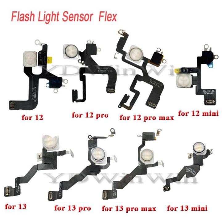 Proximity Distance Ambient Flash Light Sensor LED Flex Cable For iPhone 13 12 Pro Max 12 mini Replacement Repair Parts