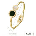 New Classic Round Roman Design Stainless Steel Gold Color Bracelets 2023 Fashion Jewelry For Women's Wrist Luxury Accessories Left Bank. 