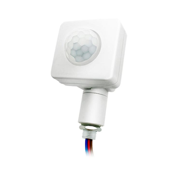 PIR Motion Sensor Human Motion Detector Light Switch Adjustable Auto On/Off Light Switch AC85-265V 180 Degrees Indoor Outdoor Waterproof IP67