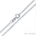 925 Silver Rhodium plating 1 Carat VVS1 Diamond Test Round Shape Moissanite Pendant Necklace Women Classic Gemstone Necklace. 