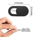 Laptop Camera Cover Ultra-Thin Webcam Cover Slide for MacBook Air Pro IMac IPad Laptop Pro Tablet Desktop PC  Privacy Sticker-12pc black. 
