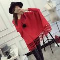 Fleece Poncho For Women. 