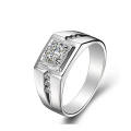 Gentleman Temperament Plated 24K Gold/Silver Ring For Men Wedding Rings Gold. 