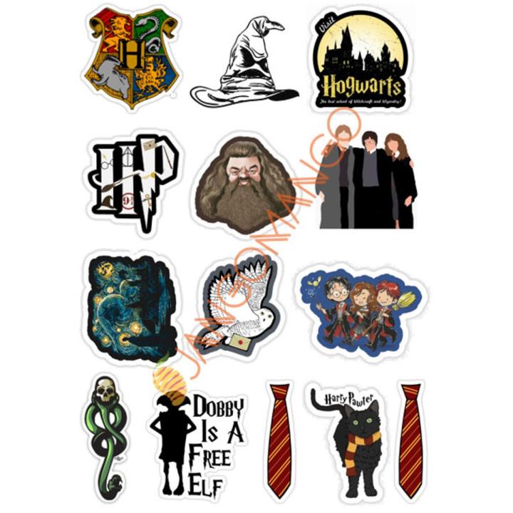 10 Pcs Harry Potter Stickers Pack For Laptop, Desk , Notebooks Mobile Covers DIY Stickers - JangoMango Store